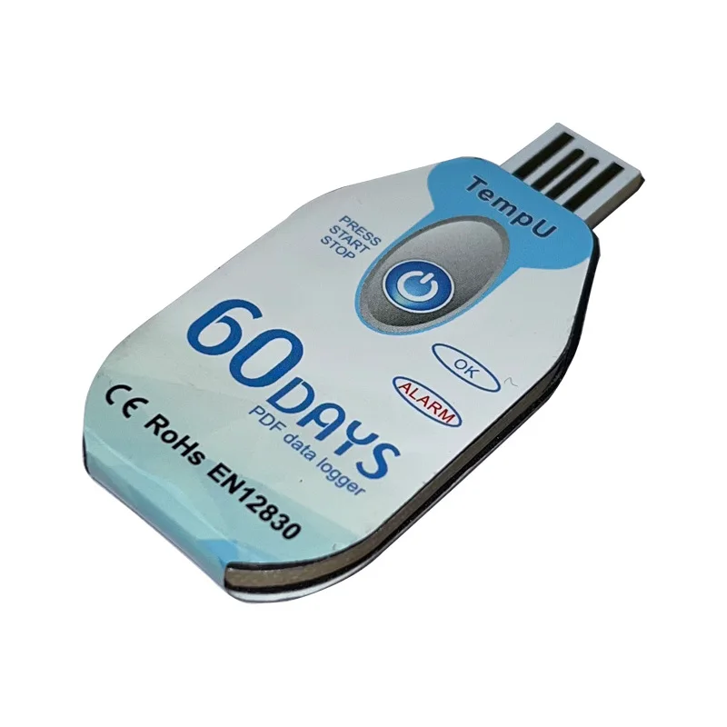 Single Use Temperature Data Logger with USB Port PDF Report 10000 Data Points Temperature Measuring Instrument