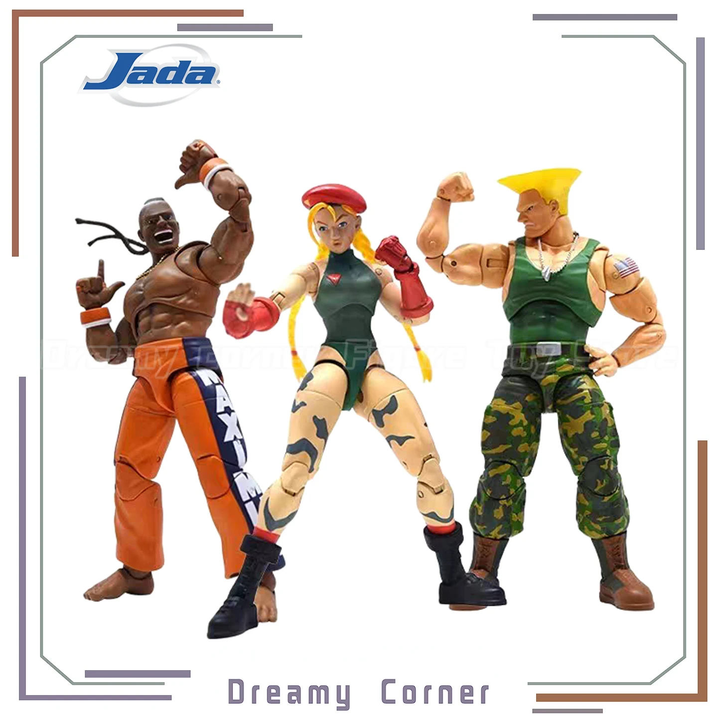 

【In Stock】Jada Toys Ultra Street Fighter II: The Final Challengers Cammy White Guile Dee Jay 1/12 Action Figure Toys Model