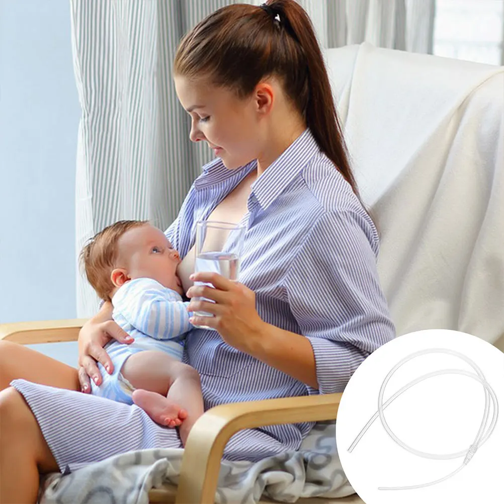 

3pcs Baby Milk Straw System Transition Aid Weaning Self Feeding Foodgrade Easy Clean Breastfeeding Pump Tubing Supplies Sippy