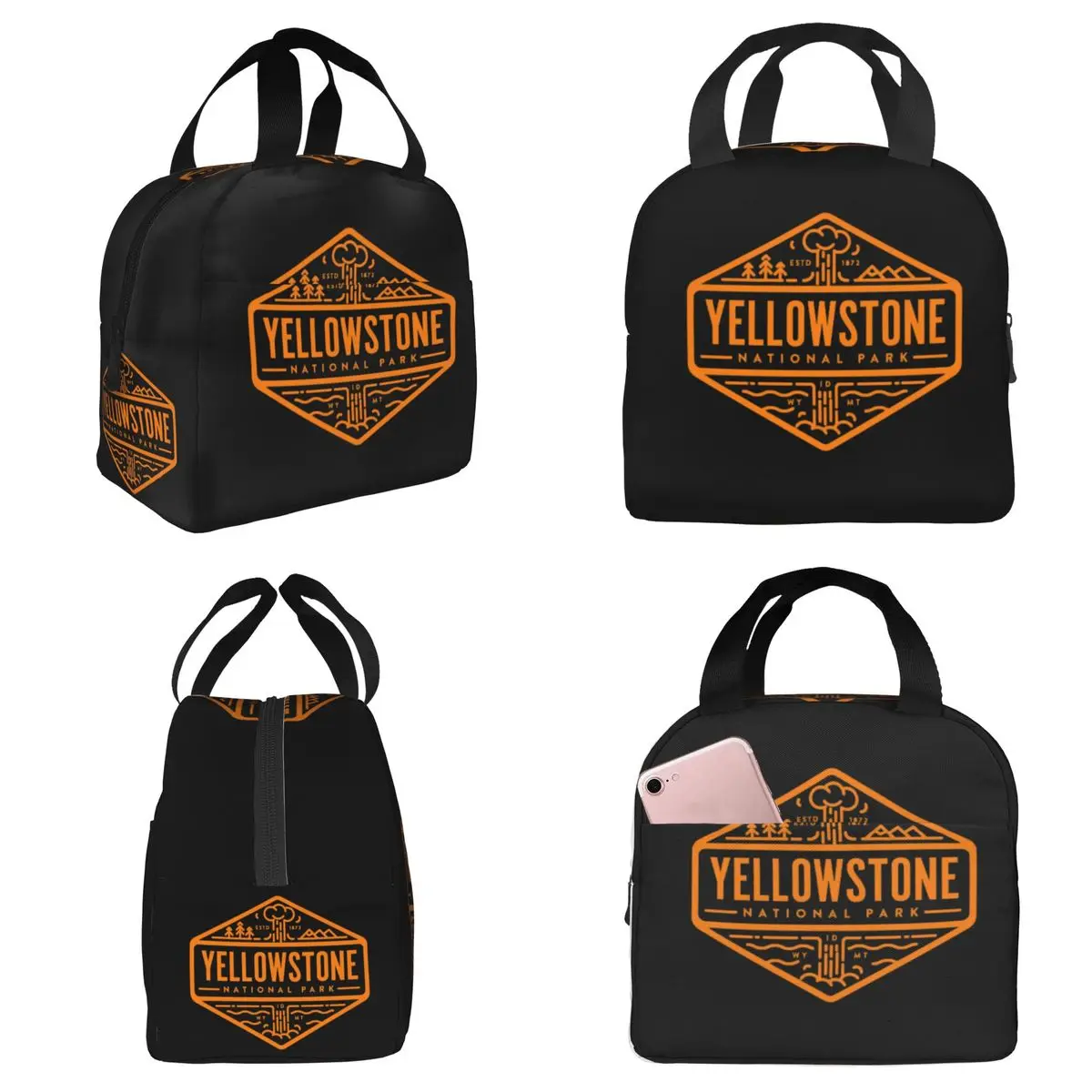 

Термосумка для обедов Yellowstone Quick Dry Dutton Ranch для детей, школьная термосумка-холодильник, портативный контейнер для еды