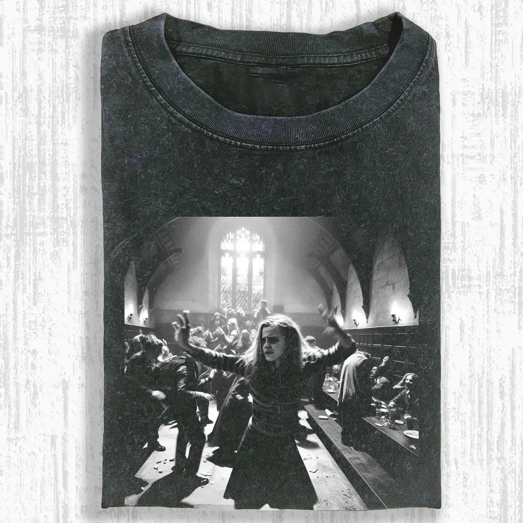 

Harry Great Hall Party Hermione Comfort Colors Shirt Hogwarts Chaos Graphic Tee Wizarding School Dance Meme Fan Gift Streetwear