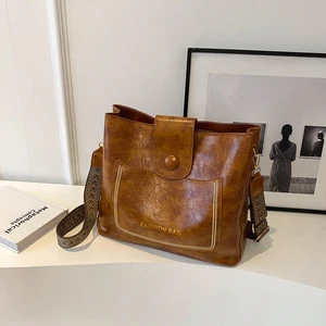 Vintage Einfache Plutonium balde Crossbody Taschen Taschen für Frauen Luxusdesigner Handtasche Lady Black Bag Schulter 12 Hauptverkaufsschwarzstipendium - №3