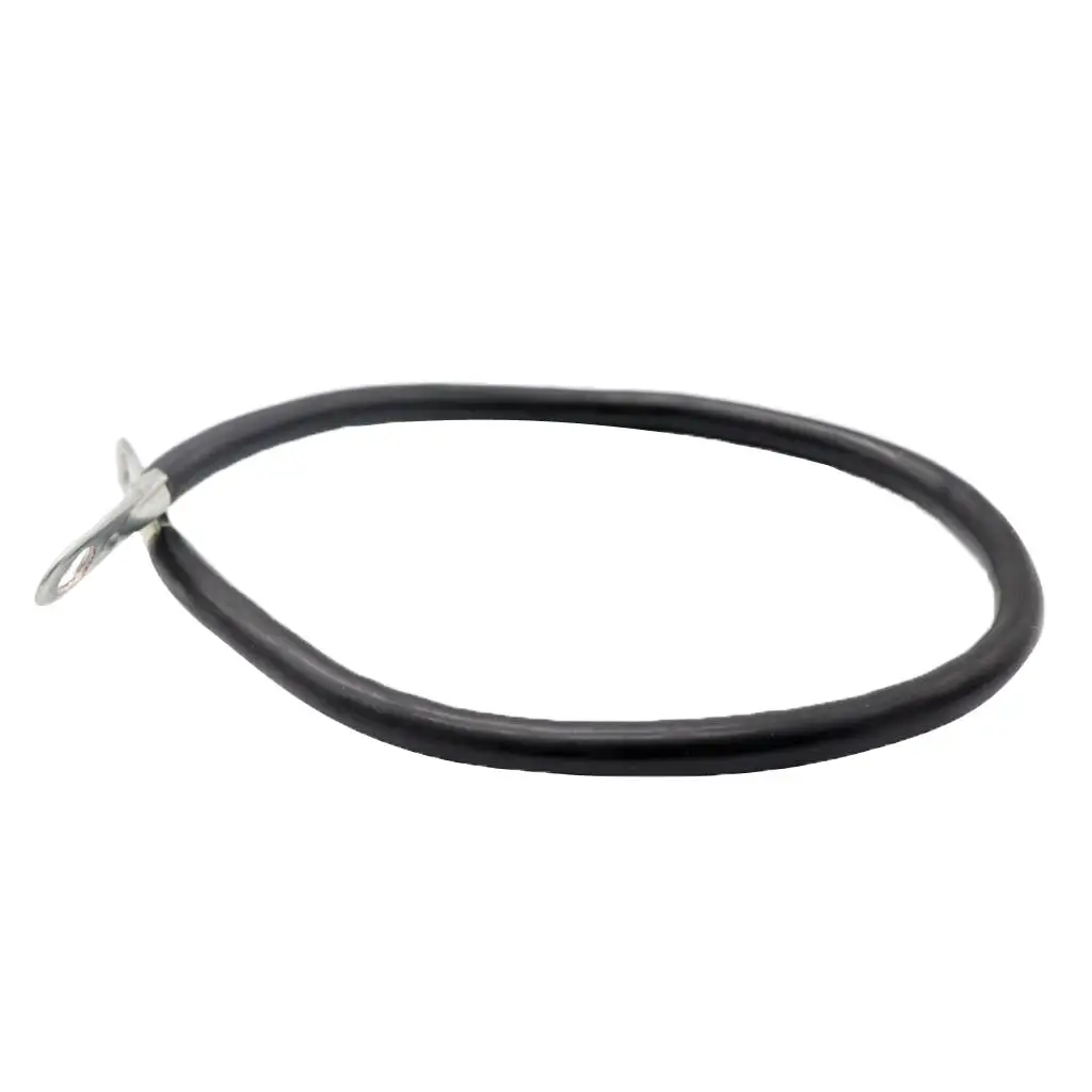 Battery Ground Wire System 50cm Resin Copper Cable 10mm Stud Ring Terminal Car Battery Connector for Marine Boat RV Truck