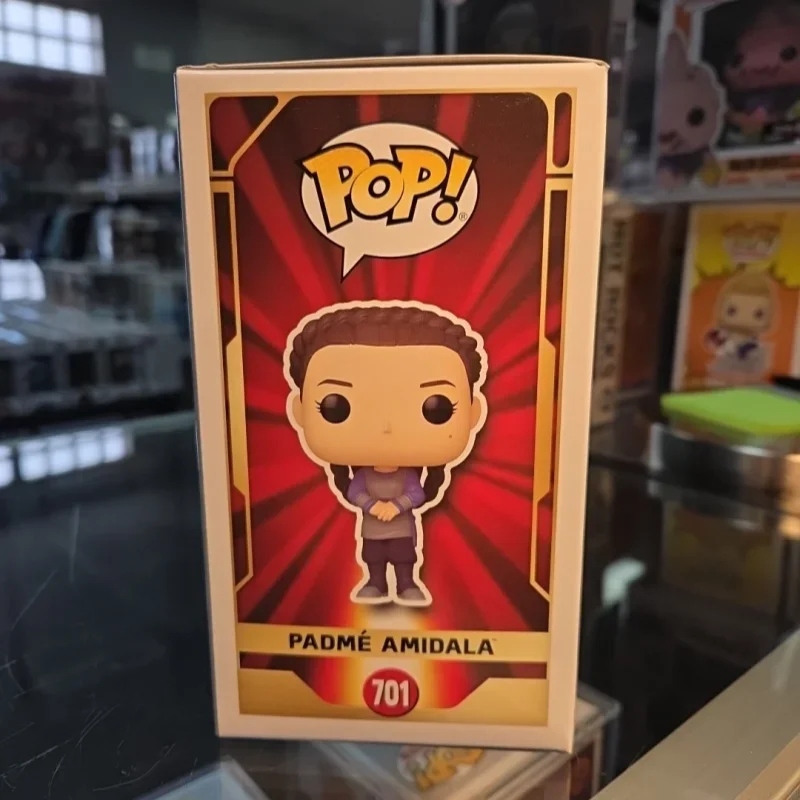 Original Funko POP Star Wars Season 10 Padme Amidala Sitting on Throne Vinyl Figure Trendy Collectible Ornament Toy Gift view 2