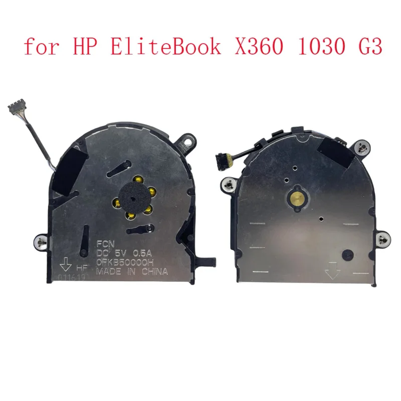 

Replacement New CPU and GPU Cooling Fan for HP EliteBook X360 1030 G3 Series L31859-001 L34272-001 0FKB50000H 0FKB30000H Fan