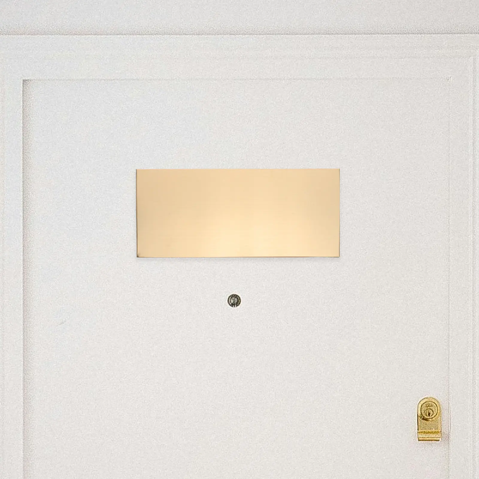 

2Pcs Metal Blank Door Sign Plates Adhesive Brushed Stainless Steel Office Name Plate 25x11cm for Wall Door Apartment Hotel