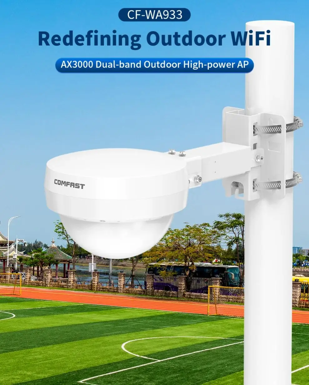 

High Power WiFi 6 Outdoor EXtender Router AX3000 2.4G&5.8G Long Range Wifi Cover Access Point Extender Repeater Antenna