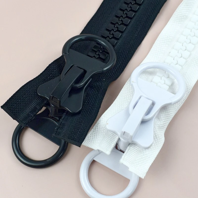 

Meetee 1Pc 20# Extra Large Resin Zippers 60-300cm Long Open-End Zipper for Tent Jacket Down Double-Sided Zips Sewing Accessories