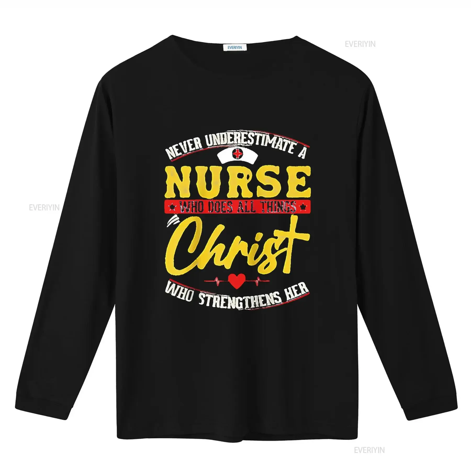 رجل ممرضة المسيح لطيف التمريض إقتباس راجلان البيسبول تي شيرت أسود 2X كبير خمر غسلها أنيق الشارع الشهير مصمم الملابس