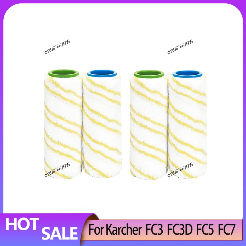 Wet Dry Main Roller Brush Set Replacement For Karcher FC3 FC3D FC5 FC7 Hand Household Floor Vacuum Cleaner Accessories