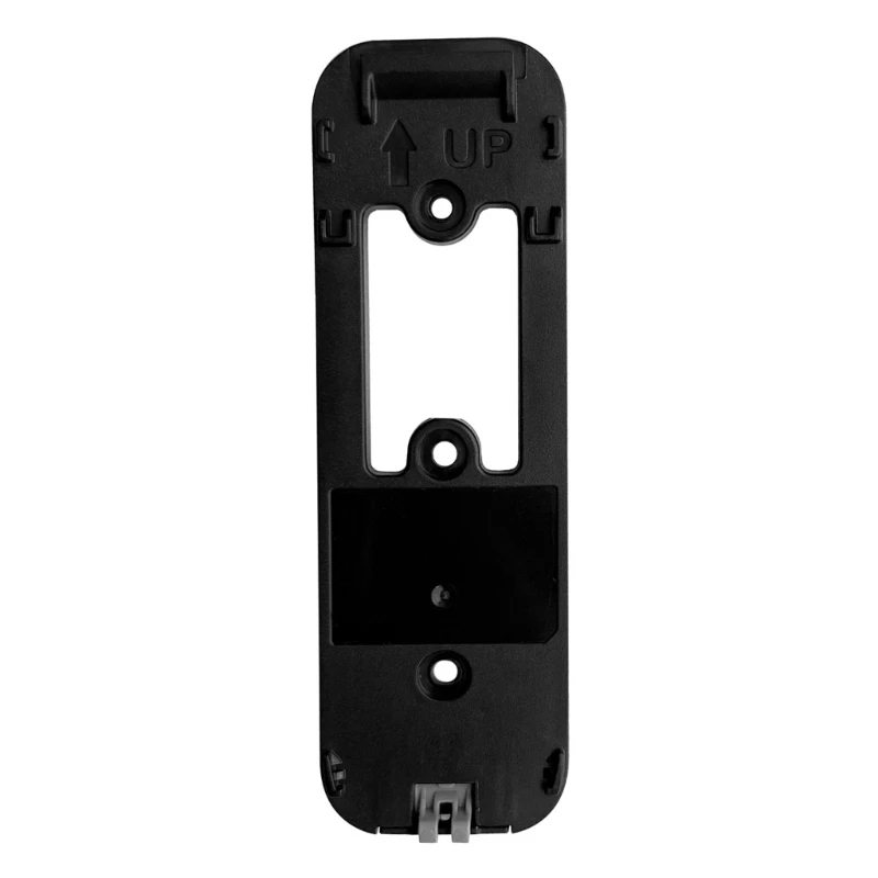 Black Plastic Video Mount Base Back Plate for Front Entry Installation with Adhesive or Screw Fixing on Flat Metal or 55KF