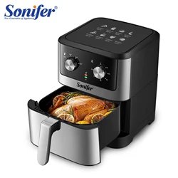 6L Air Fryer Without Oil Oven 1500W Multifunction Electric Deep Fryer Nonstick Basket Kitchen Cooking Frying Sonifer