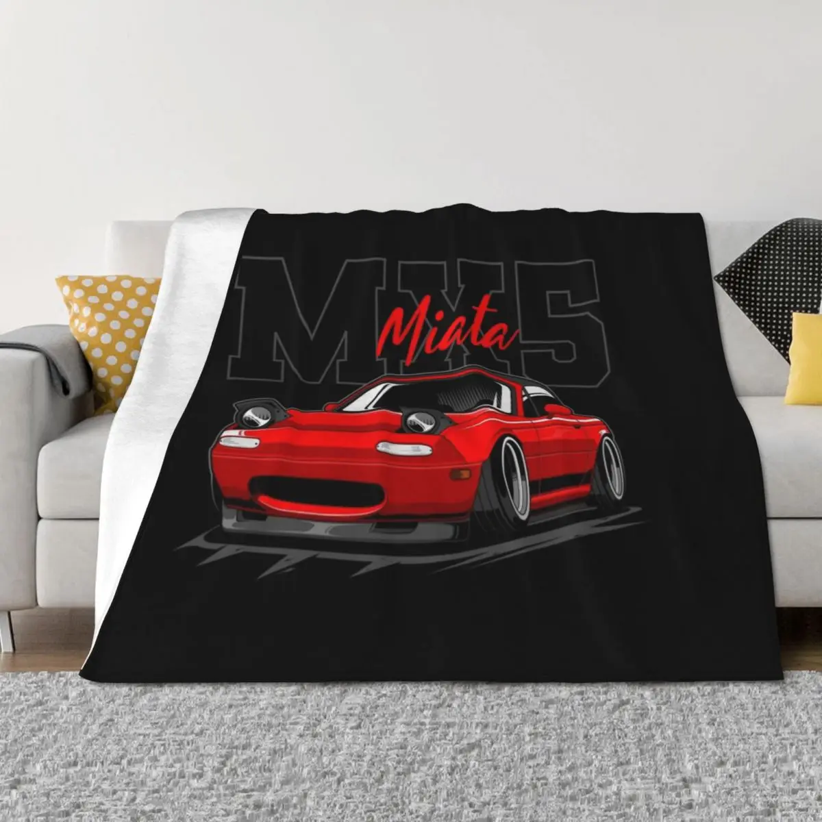

red miata jdm car Throw Blanket warm for winter For Decorative Sofa Luxury Throw Designers Blankets
