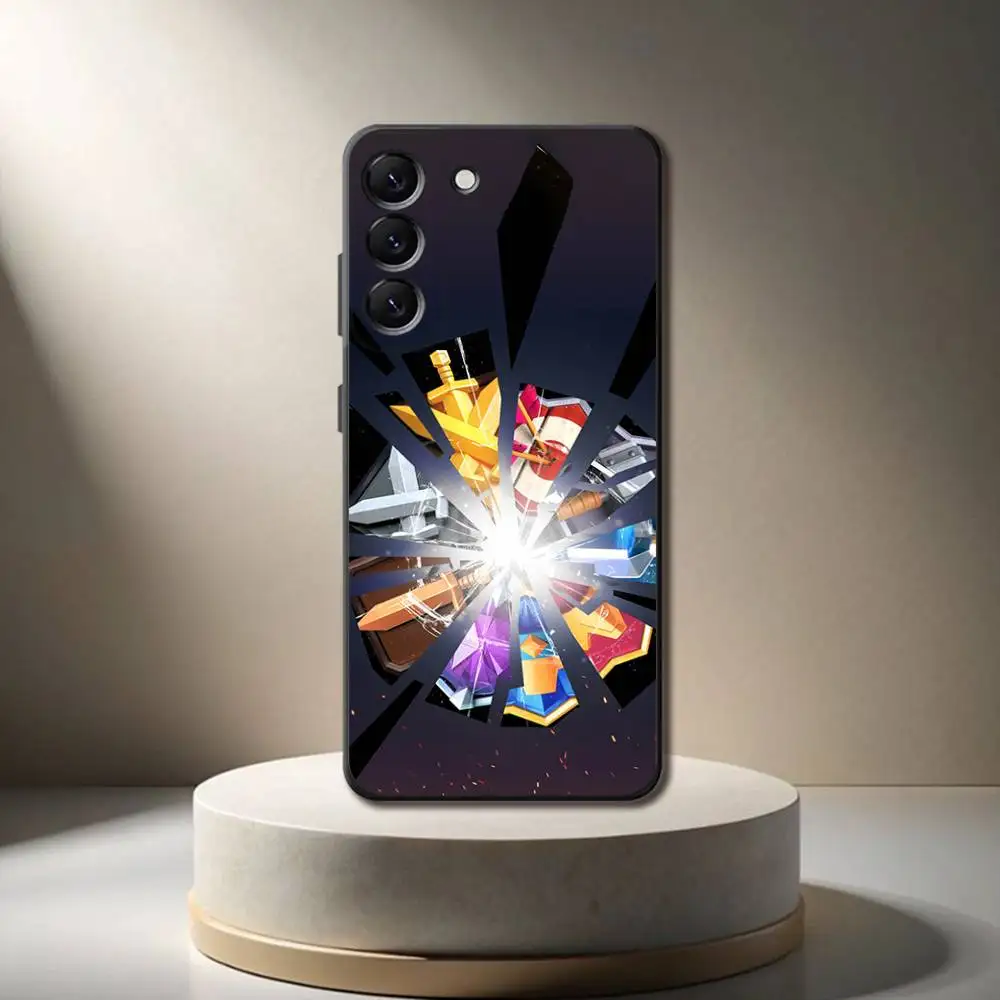 Чехол для телефона C-Clash R-Royale для Samsung Galaxy A 73,72,51,53,52,71,22,5G, Note, J7,8,9 Мягкий черный чехол