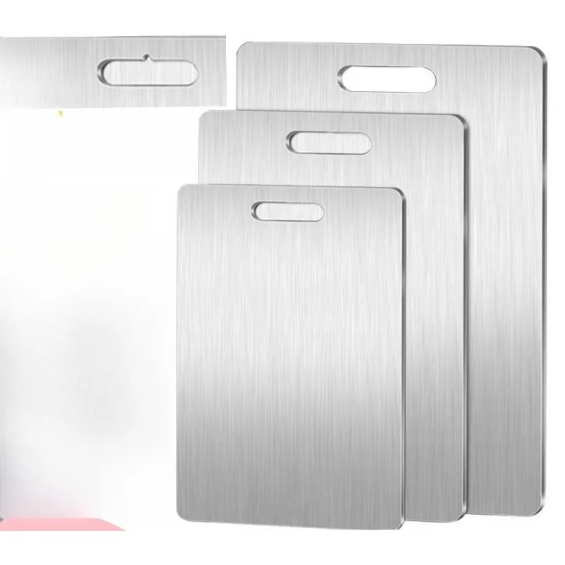 

Stainless Steel Thickened Cutting Board Antibacterial Mildew-proof Kneading Dough Board Kitchen Fruit vegetable Cutting Board