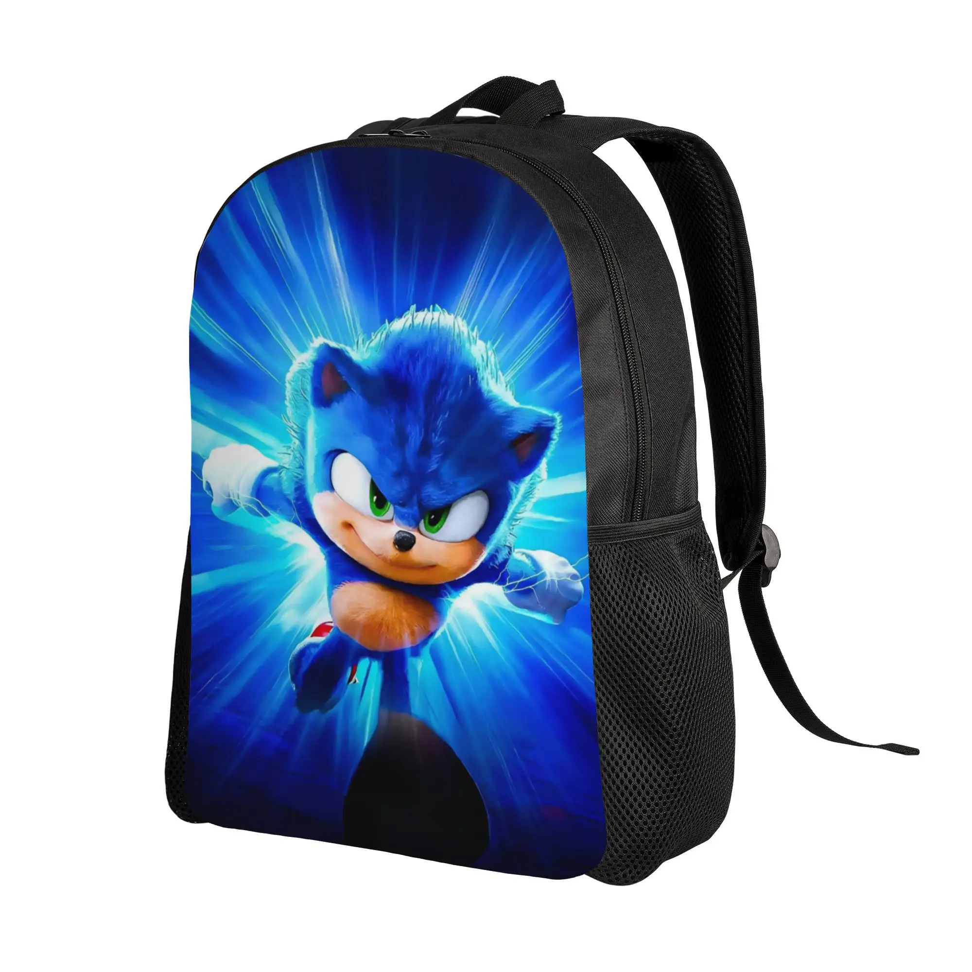 Sonices the H-Hedgehogs Backpack  Kawaii Backpacks Boy Daily Pattern School Bags Colorful Rucksack