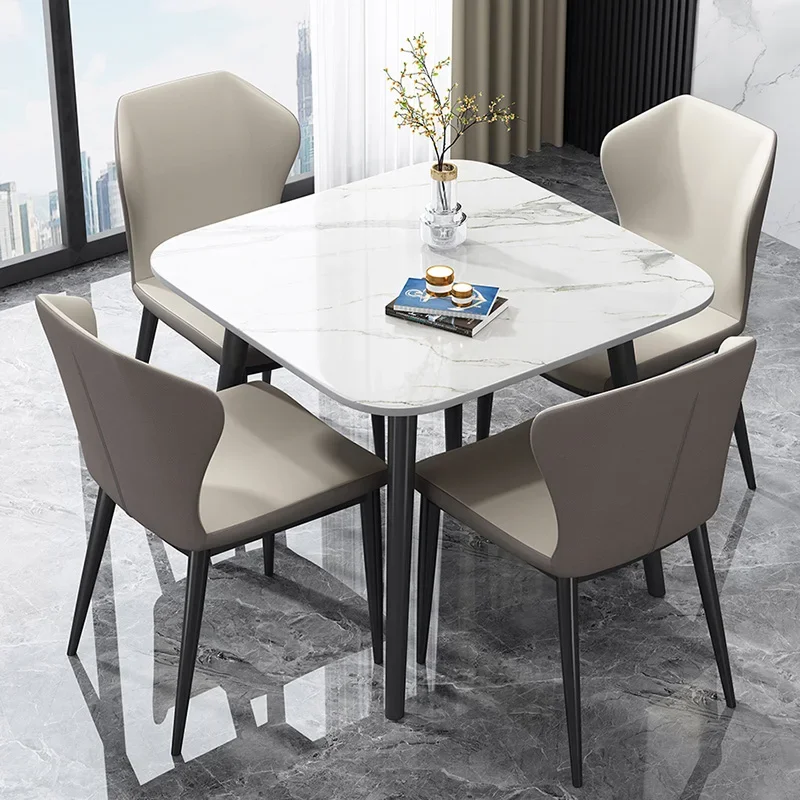 Modern White Dining Table Luxury Nordic Vintage Organiser Dining Table Square Nordic Juegos De Comedor Dining Room Furniture