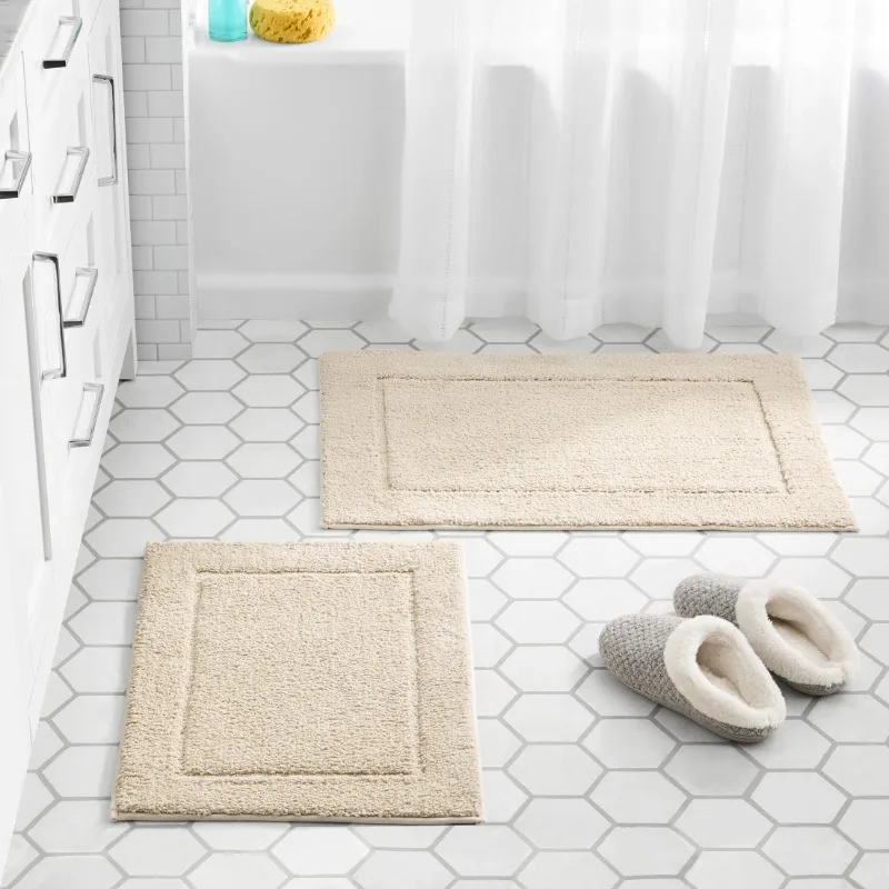 

Комплект из 2 ковриков для ванной с тафтингом из полиэстера Soft Touch Cream, 20 x 30 x 17 x 24 дюйма