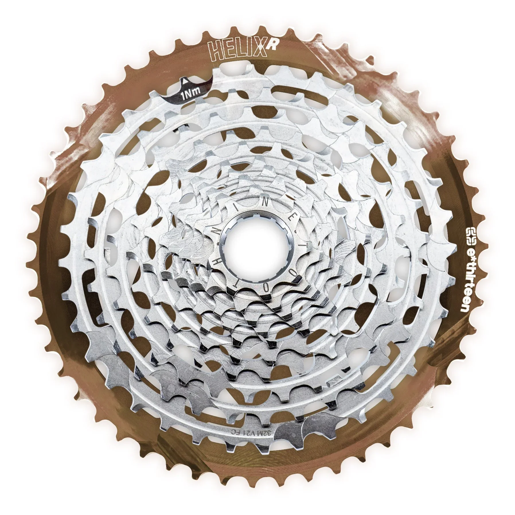 ethirteen Helix Race 11-Speed 9-46T Cassette 11-speed, 511% Range, 370-Grams 1 aluminum cogs, 10 steel cogs