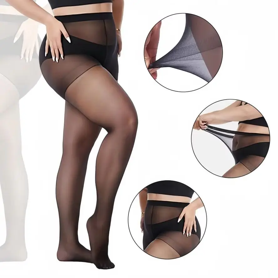 Plus Size woman Tights Summer 2026 High Waisted Shapewear Pantyhose Leggings Women Breathable Stockings Big Size Underwear