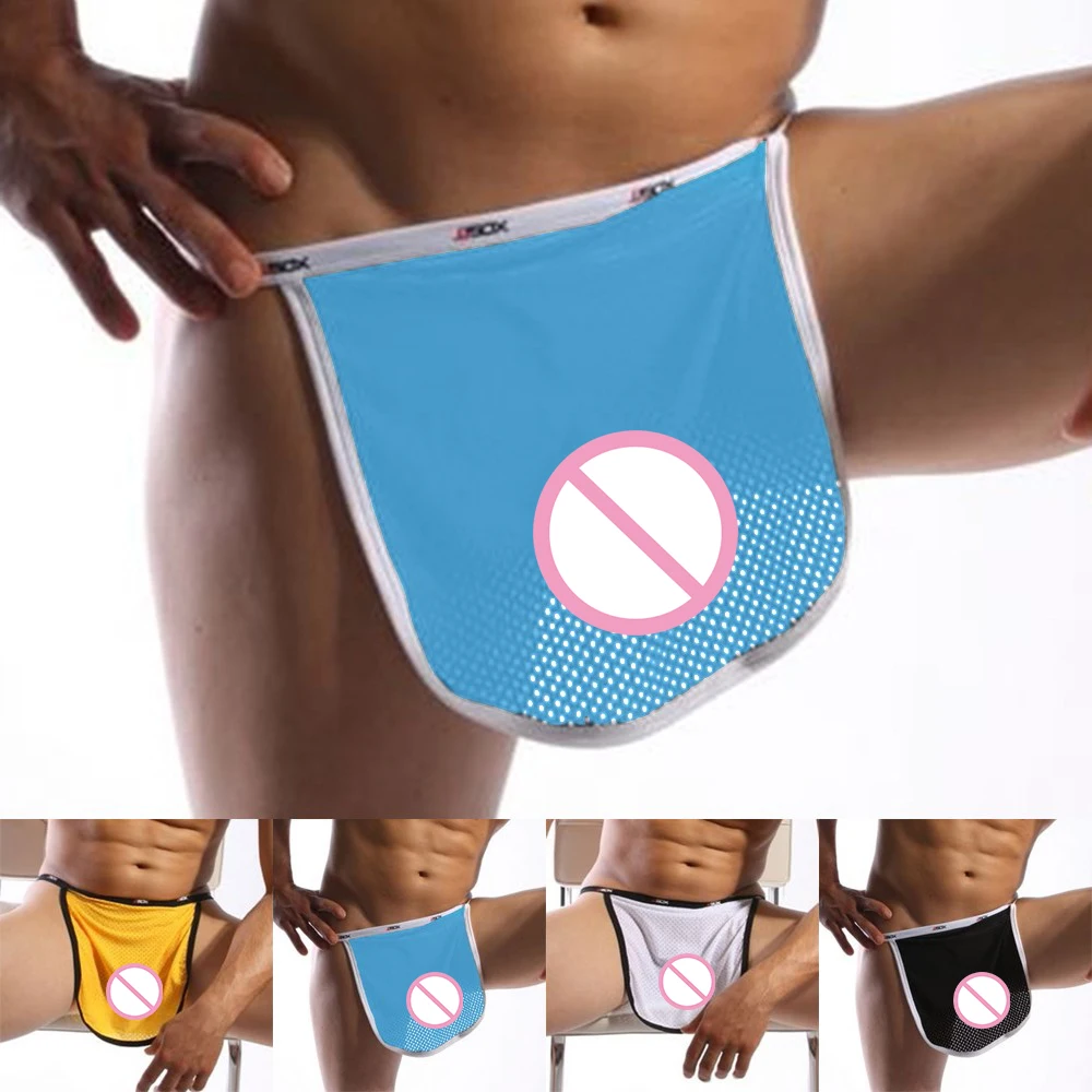 Men's Underpant Sexy Underwear Sexy Slip Briefs Breathable Trunks Comfy Thong Sleep Lounge Pajama Male Sauna Hot Spring Lingerie