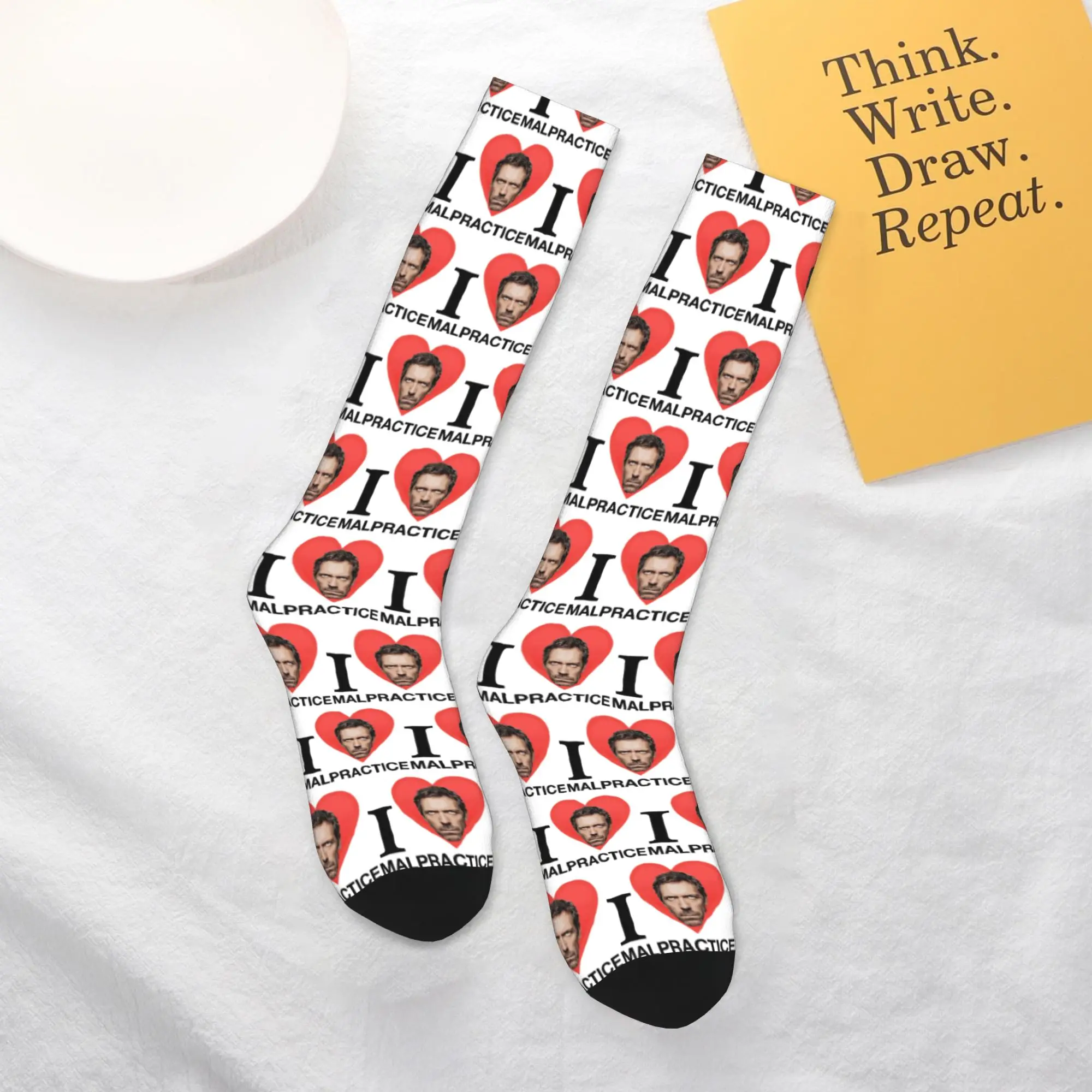 

Всесезонные чулки для экипажа House MD, носки для энтузиастов, Harajuku, повседневные длинные носки, аксессуары для мужчин и женщин