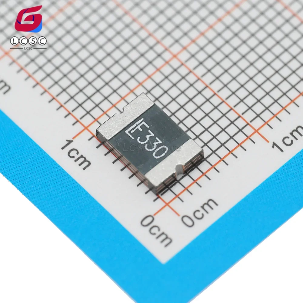 20Pcs 2920L330/24MR Mark Code 330 Polymeric PTC Resettable Fuse 24V 3.3A Ih SMD Metric Concave 2920 7351 Original
