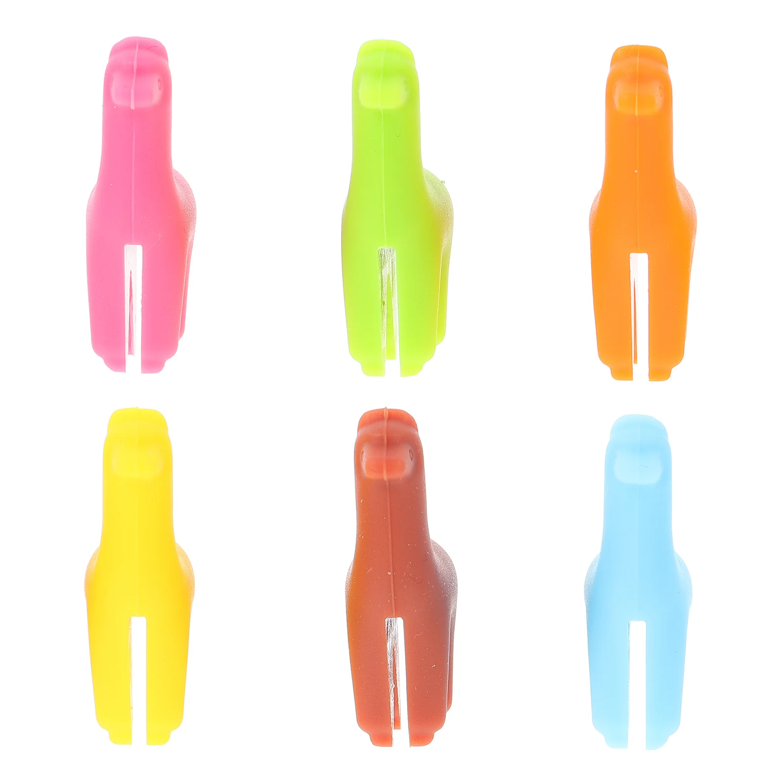 6 Pcs Glass Mark Silicone Marker Creative Charms Glasses Animal-shaped Recognizer Reusable Adornment Nonslip Tag Clip Mini