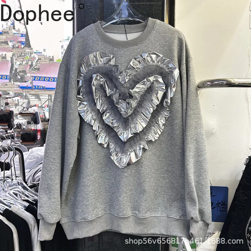 

Модная осенняя женская толстовка с длинным рукавом, элегантный сетчатый пуловер с круглым вырезом, топ, женская повседневная толстовка с капюшоном, универсальная