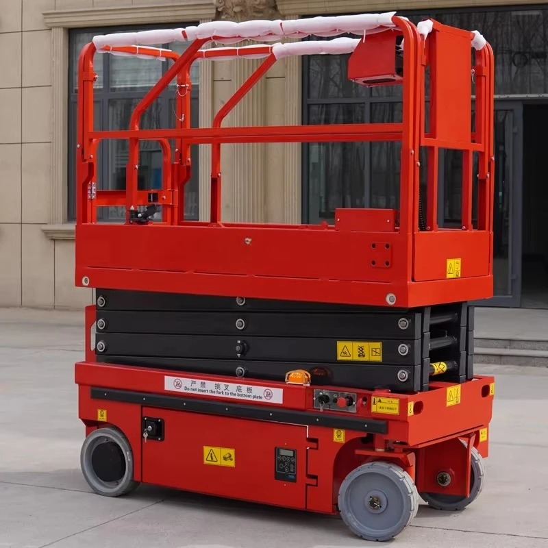 Electric Scissor Lift 4-14m Aerial Skylift  Mobile Lifter Scaffolding Electric Hydraulic Scissor Lift