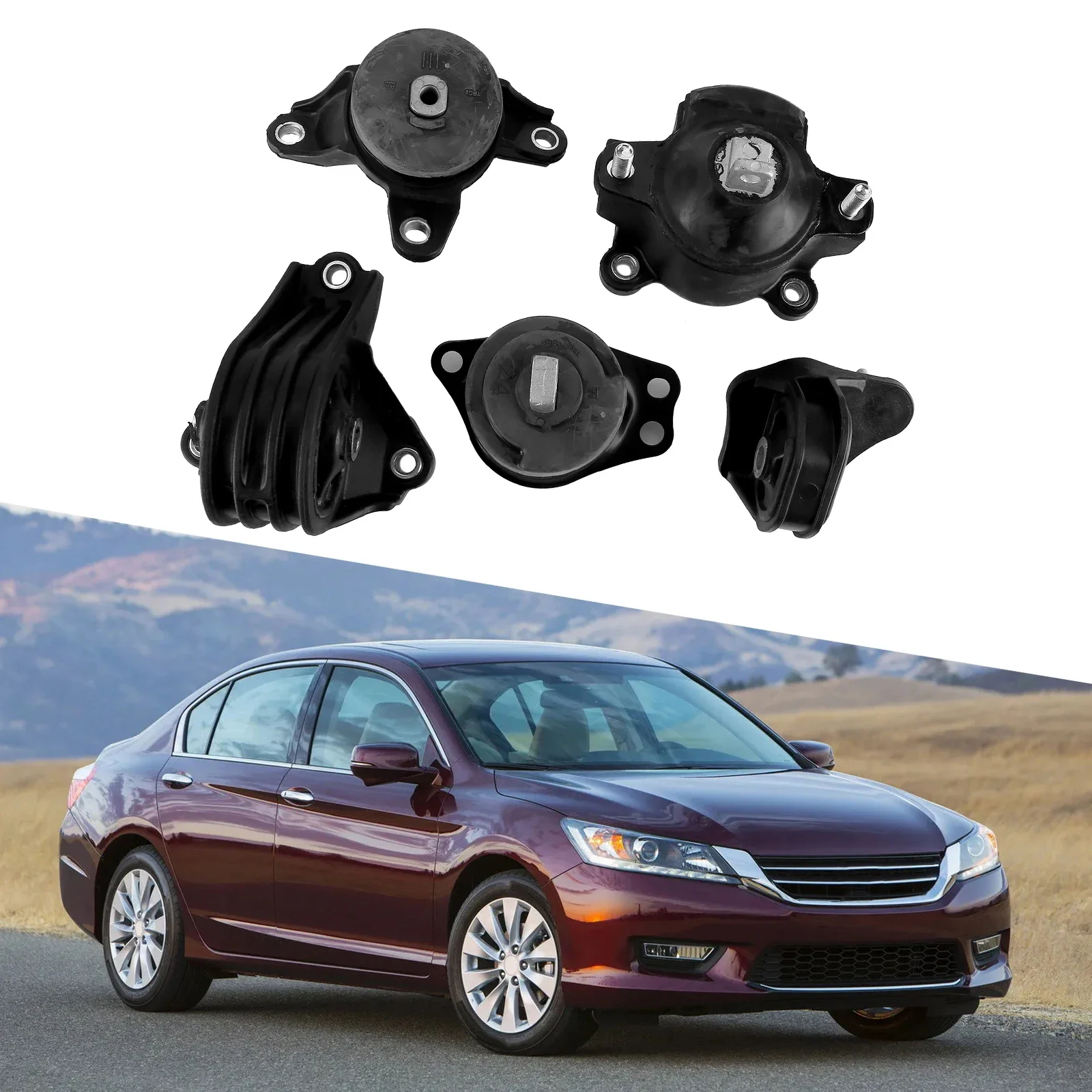 

Engine Mount & Transmission Mount for Honda Accord 2.4L for Auto Trans 2008 - 2012 50820-TA0-A01 50850-TA0-A01