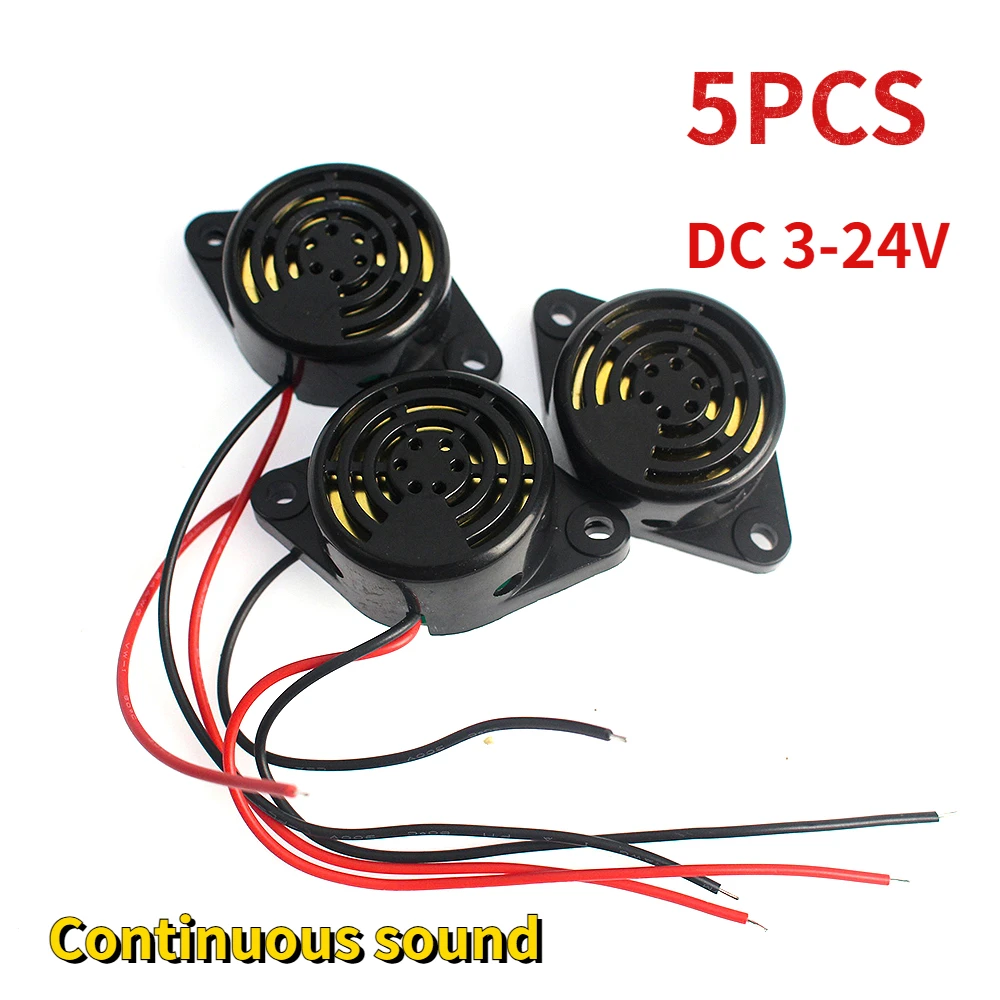 5PCS SFM-27 Buzzers Alarm Continuous Beep 95DB Beep Alarm High-decibel 3-24V Buzzer for Arduino Free Shipping