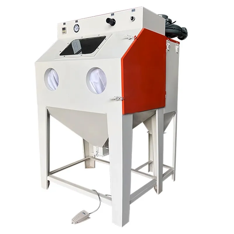 Dry Sand Sandblasters With Recovery System for Removal of Oxidized Layers Rust Removal Polishing Sand Collection Port
