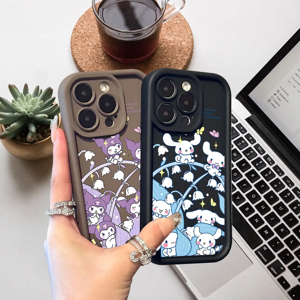 حافظة هاتف كارتونية كورومي سينامورول ماي ميلودي لهاتف Realme 15 14 13 12 11 9 Pro Plus GT 6 3 C75 C71 C67 C65 C63 C55 C53 5G