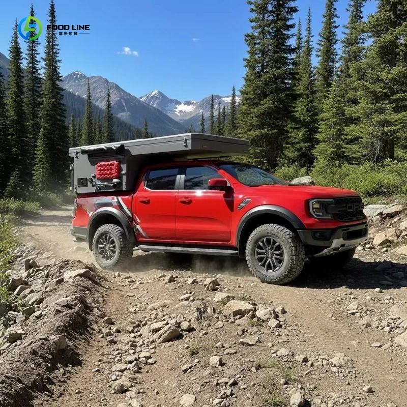 Customized 2 People Off Road Hard Shell Pickup Truck Camping Tent Waterproof Aluminum Folding Roof Tent