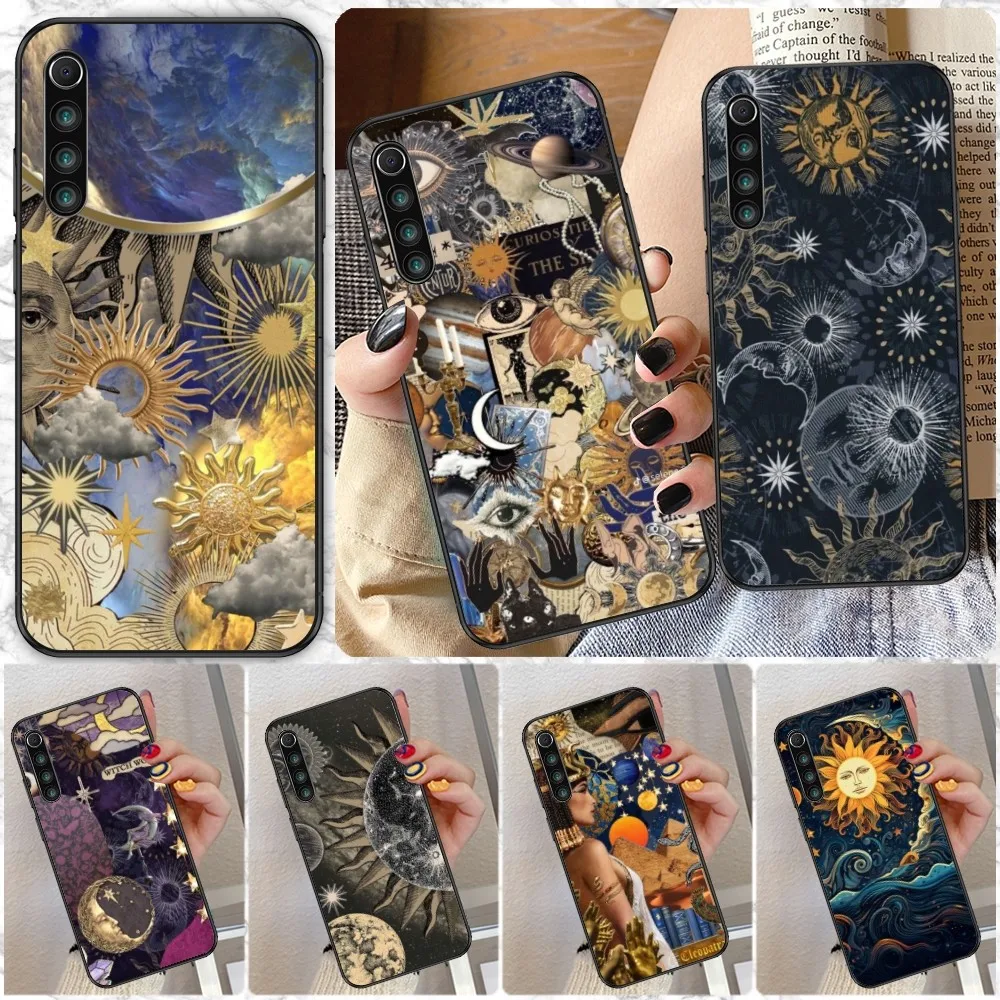 Astrology Divination Mobile Cell Phone Case for Xiaomi Redmi Note 12 11 10 9T 8 7 Pro 9 9A 9C 8 Black Soft Phone Cover Funda