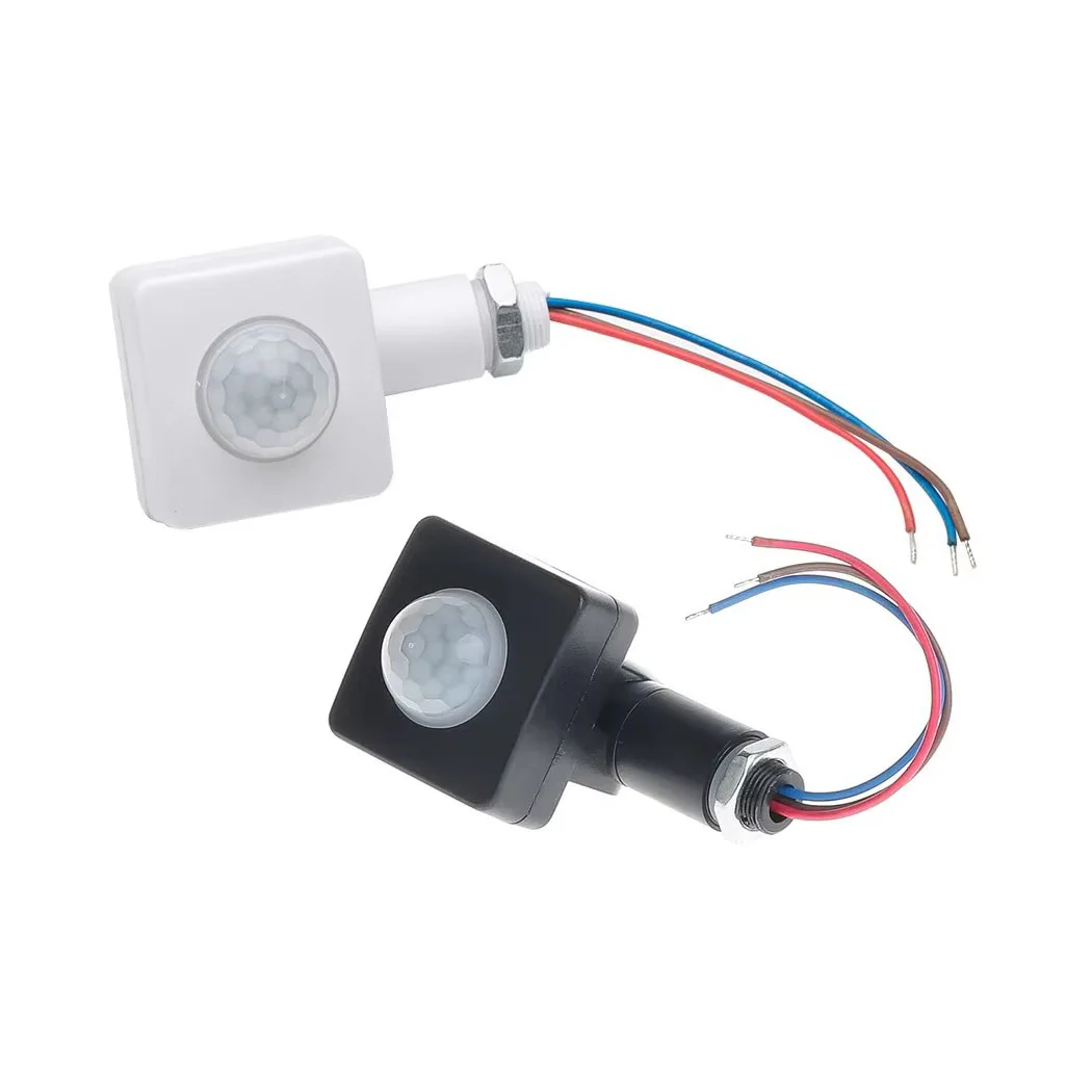 Sensor de Movimento LED 220V 110V, Interruptor Inteligente Automático com Detector PIR Infravermelho, Interruptor de Luz Automático para Exterior com Rotação de 180 Graus