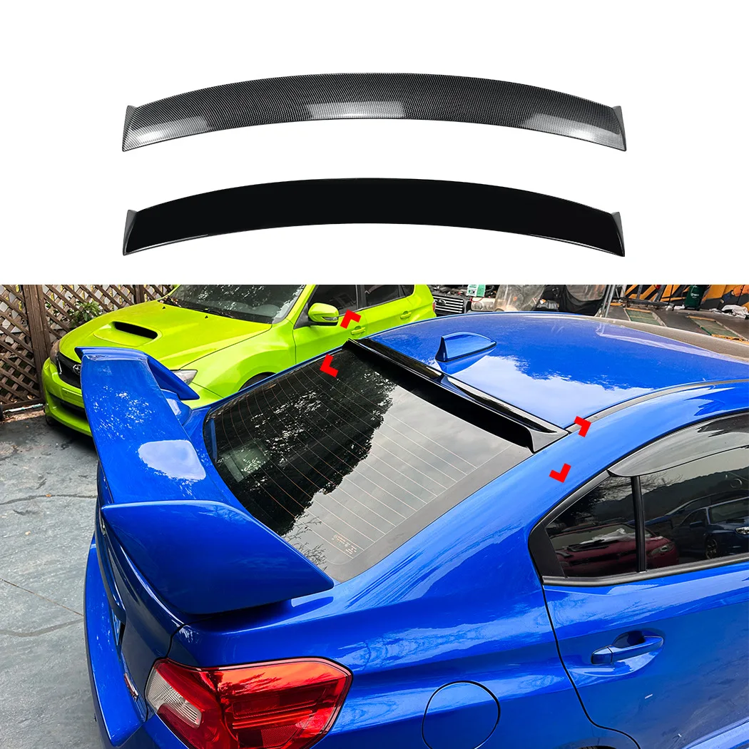 

Для Subaru WRX STI VA 2015-2021: Спойлер на крышу, крыло из ABS-пластика, аксессуары для багажника, задний спойлер, элементы обвеса кузова