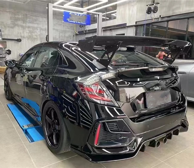 

Hot selling GTS Carbon fiber Car Accessories Tail Wing Roof Spoiler for Type-R Hatchback 10 11TH CIVIC FK7 FK8 FL5