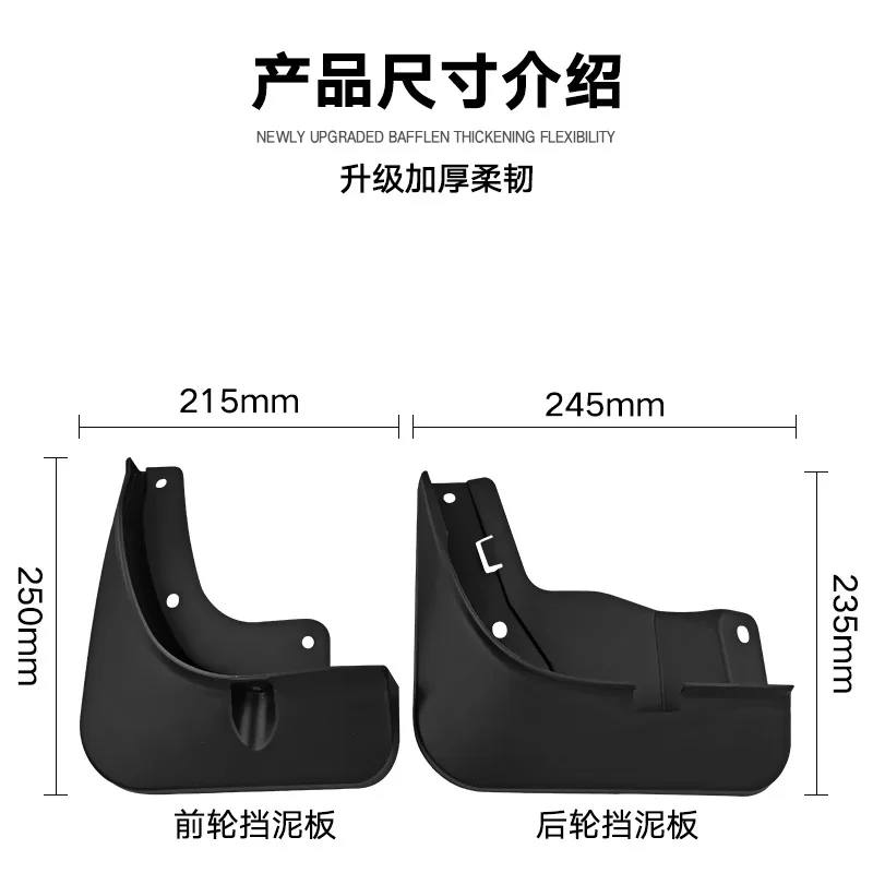 For Hyundai Venue 19-23 Car mudguard decorative panel, tire mudguard, wheel hub mudguard Beautify car wheels auto parts