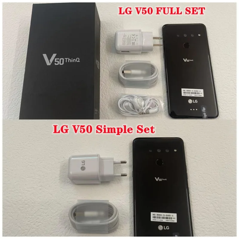 Unlocked Original LG V50 V500N V450PM ThinQ 5G LTE NFC Cell Phone