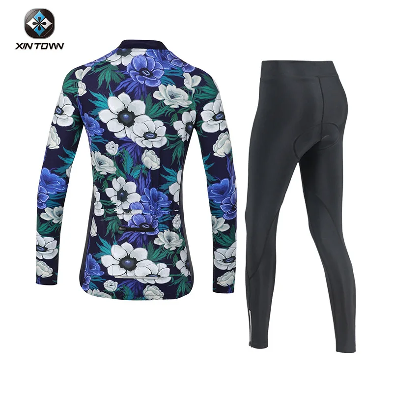 xintown-lanhua-new-summer-women's-long-sleeve-cycling-suit-racing-bike-clothing-quick-dry-breathable-outfit