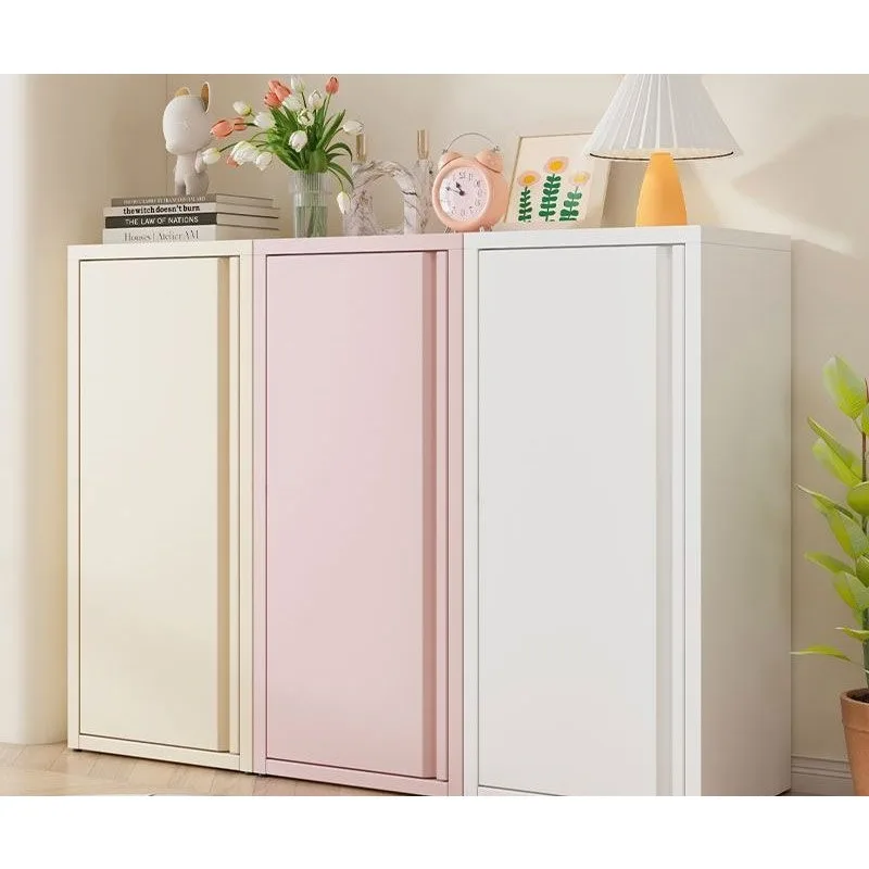 Steel dopamine color moisture-proof waterproof living room bedroom study sundries snacks books tin storage cabinet