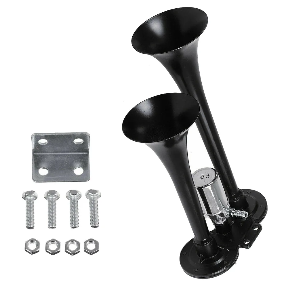 Universal 600DB Loud Car Air Horn Train Car Truck Boat Dual Air Horn Trumpet Super Loud For Auto Sound Signal 12V/24V