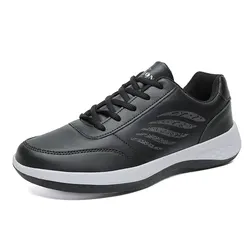 Mens Casual Walking Shoes Lace Up Fashion Trainers Sneaker Non Slip Lightweight Slightly Footwear Size Smaller Than Normal