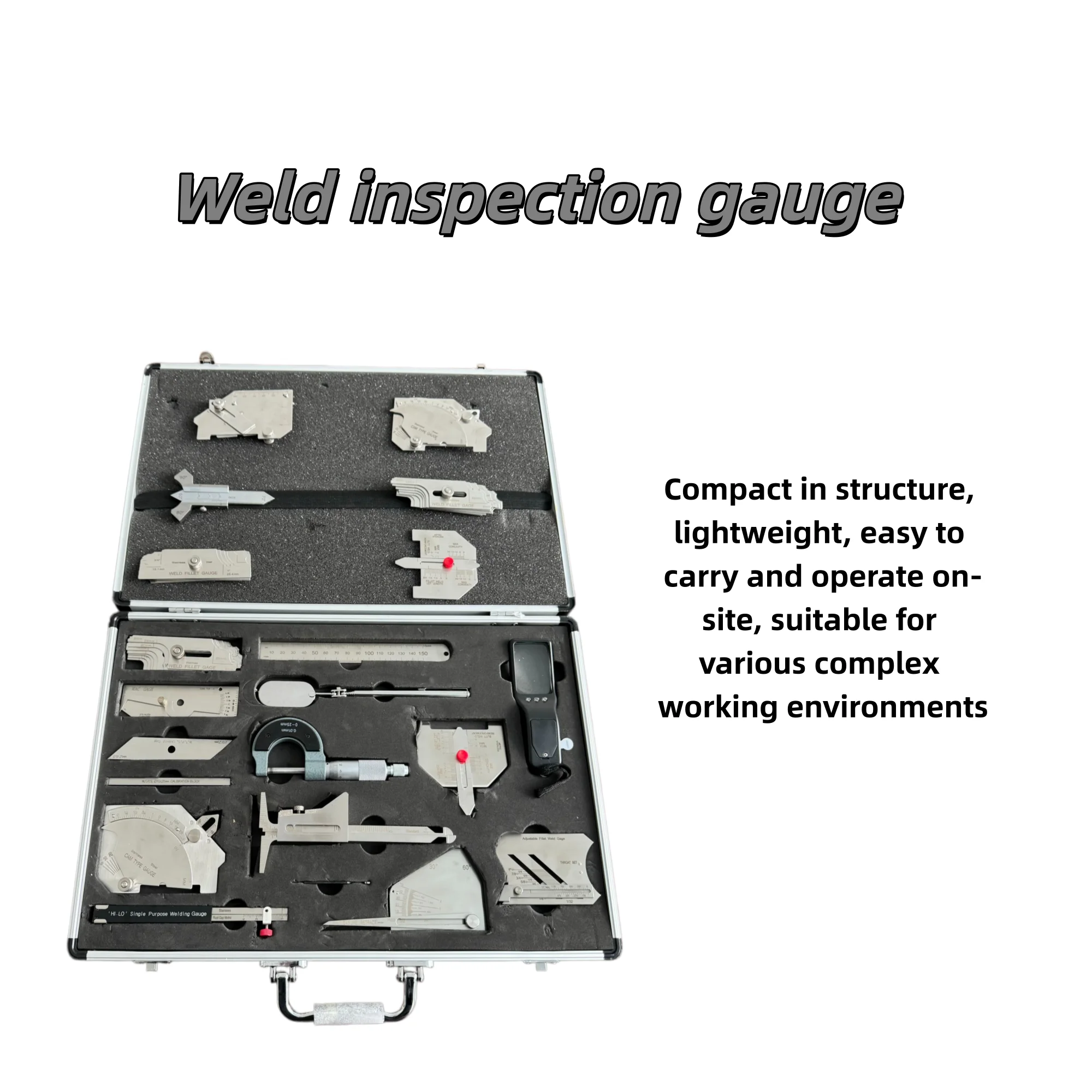 Stainless Steel Skew-t Fillet Weld Type Gage Inspection Rulers Welding Gauge Other Types of Testing Equipment