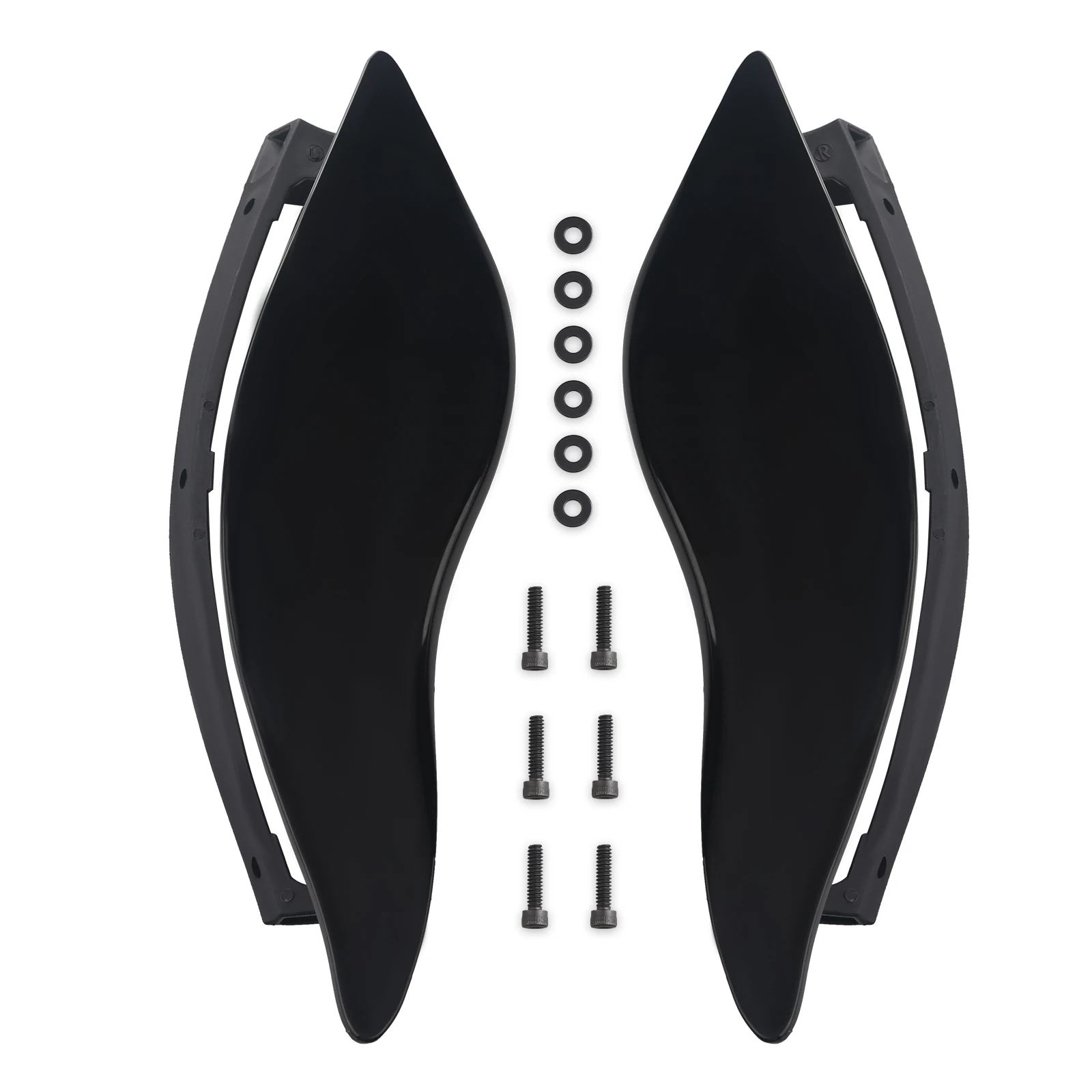 1 par de Deflector de ala lateral de carenado de ala de murciélago ABS para motocicleta para arley Davidson Electra Street Glide 2014 2015 2016 2017 2018 2019