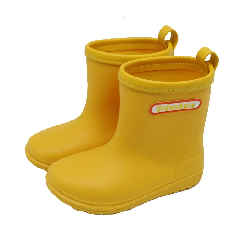 Boys Non-slip PVC Rain Boots Girls Soft-soled Water Shoes Children Comfortable School Rubber Shoes Kids Students Outdoor Boots