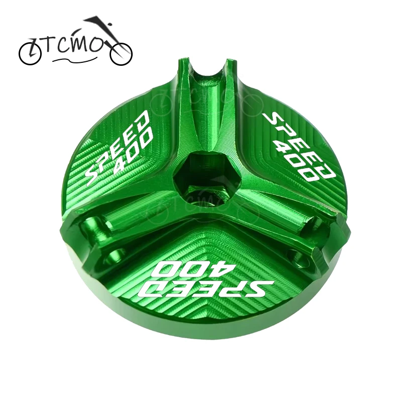 Motorcycle Fashion CNC Engine Oil Filler Cap Oil Plug Cover For Triumph Scrambler 400X 400 X Speed 400
