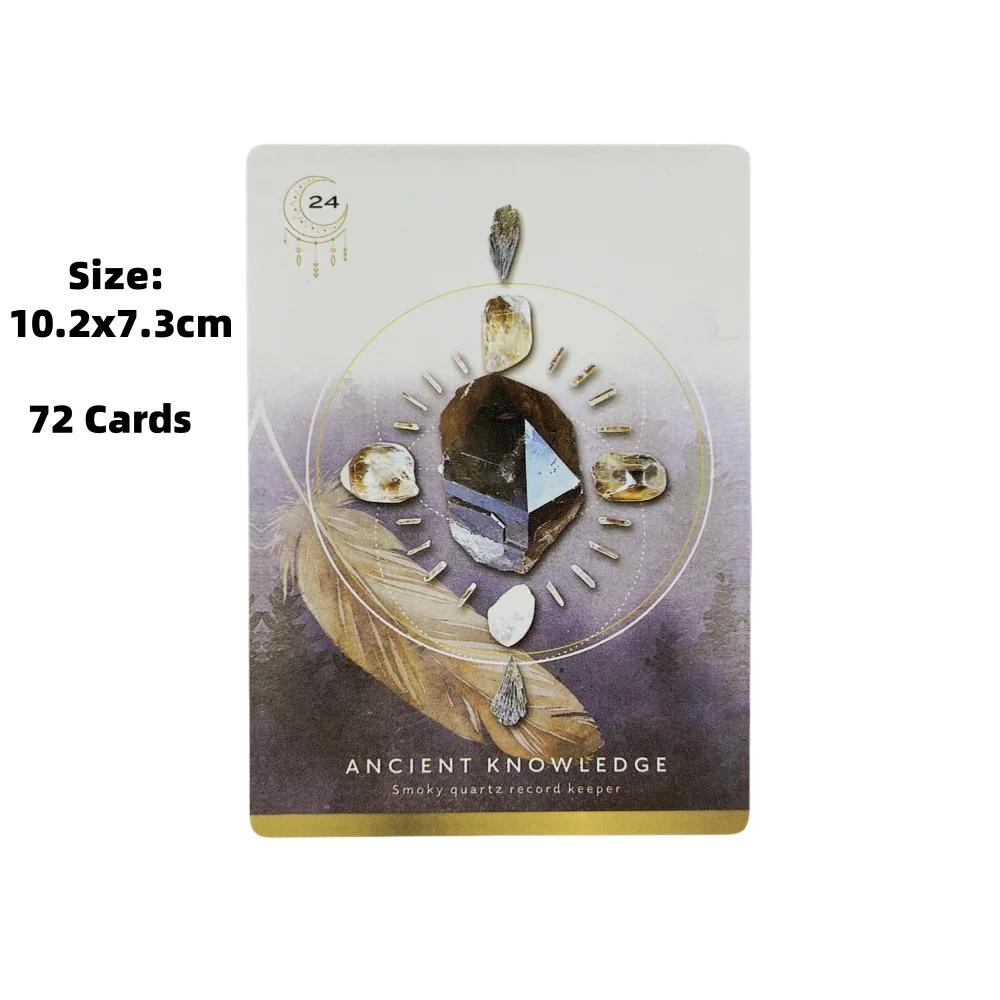 1 قطعة بطاقات أوراكل شبكة كريستال A 72 سطح السفينة الترفيه التجمعات العائلية لعبة ببطاقات التارو #3